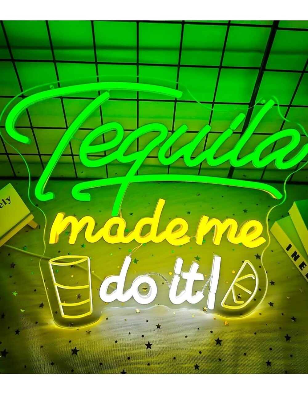 Tequila Made Me Do It Neon/LED Light Sign with Dimmer & 10 Brightness levels